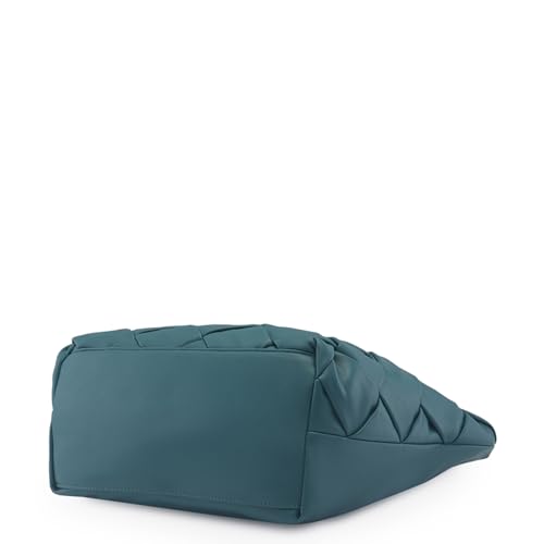 Caprese Merlin Tote Bag, Large-Bottle Green | Stylish Handbag for Women | Spacious, Versatile Office & Daily Essentials Tote | Top Zip Closure