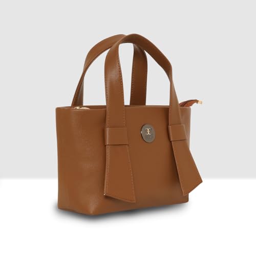 ESBEDA Classic Mini Handbag For Womens| Ladies Purse | Stylish Handbag | Gift Bag For Women, Tan, S