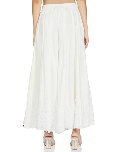 Biba Women's Harem Regular Pants (CHIKANKA16580_Off White_XL)