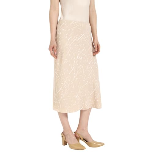 Calvin Klein Women's Printed Pull-On Midi Slip Skirt