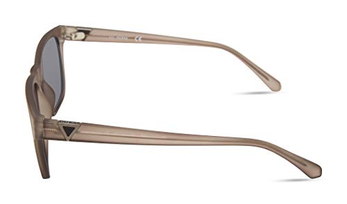 GUESS Men's GUA00001 Classic Sleek Square Sunglasses, Grey, 55mm