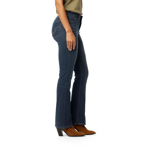 Levi Strauss Signature Gold Women's Totally Shaping Bootcut Jeans Mid-Rise Stretch Denim (Available in Plus Size), Blue Laguna-Waterless, 14 Regular