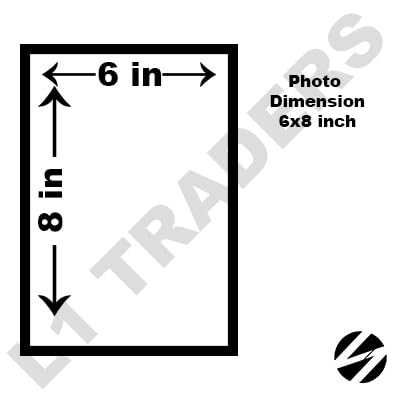 L1 Traders Customized Photo Frame Gift - Upload Photo | Select Lamination Finish (Glossy/Matte/Glitter/Acrylic Sheet) | Strong And Durable (Multicolor, 6x8)