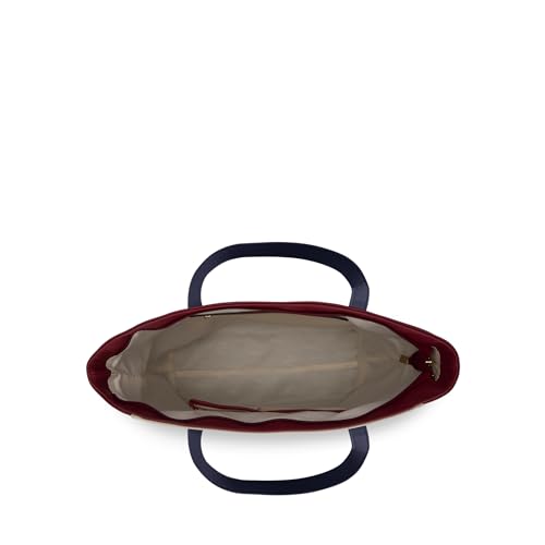 Lavie Women's Eliana Colourblock Tote Bag for Women | Tote Handbag for Work | Ladies purse | Stylish Shoulder Bag | Gift for Women, Red