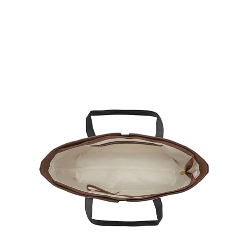 Lavie Women's Lyla Colourblock Tote Bag for Women | Tote Handbag for Work | Ladies purse | Stylish Shoulder Bag | Gift for Women, Tan