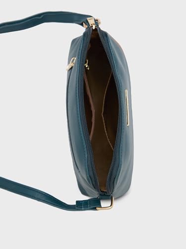 Caprese Ember Sling Medium (E) Green Bag for Women|Adjustable Strap for Comfortable Wear|Versatile Handbag for Everyday Use, Travel, and Special Occasions, Green, M, Western