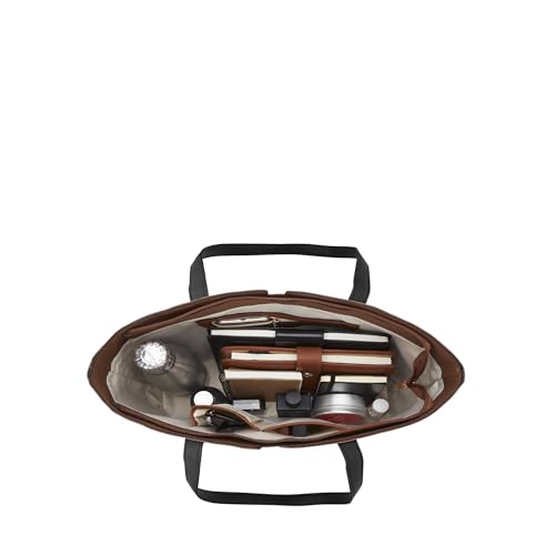 Lavie Women's Lyla Colourblock Tote Bag for Women | Tote Handbag for Work | Ladies purse | Stylish Shoulder Bag | Gift for Women, Tan