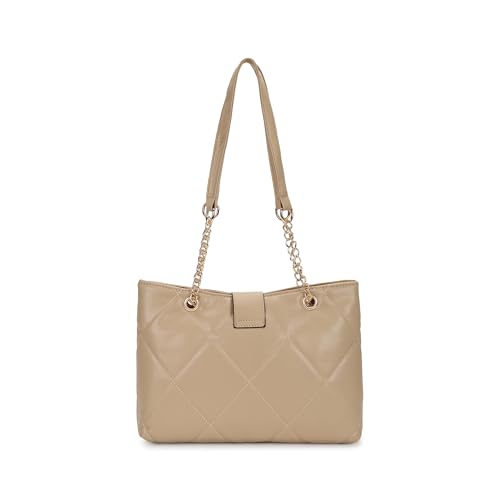 Fastrack Structured Quilted Tote Bag for Women, Girls and Ladies | Made of Premium PU Material | Tote for Casual Carry | Totes for Office and Daily Use