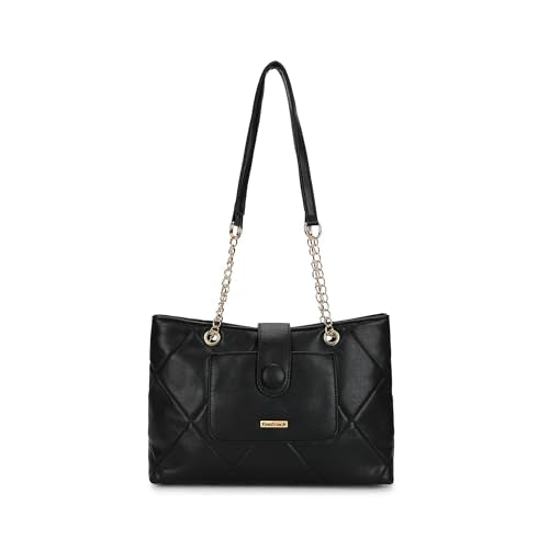 Fastrack Structured Quilted Tote Bag for Women, Girls and Ladies | Made of Premium PU Material | Tote for Casual Carry | Ladies Purse Handbag | Totes for Office Use