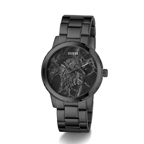 GUESS Mens Black Analog Watch