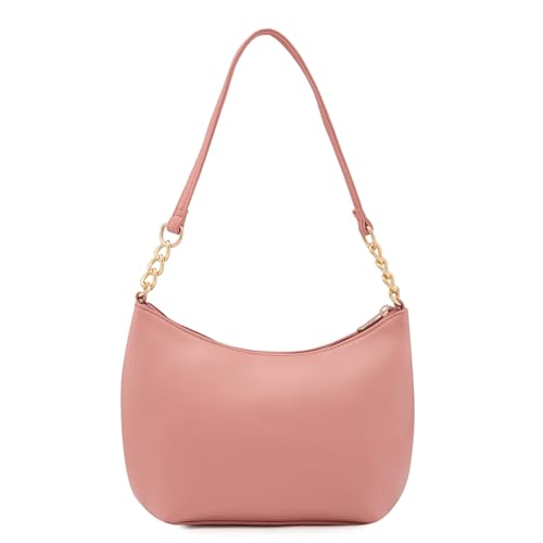Caprese Perline Handbag, Blush-Medium | Stylish Solid Designed Handbag for Women with Spacious Compartment | Secure Top Zip | Perfect for Casual/Party & Daily Outings