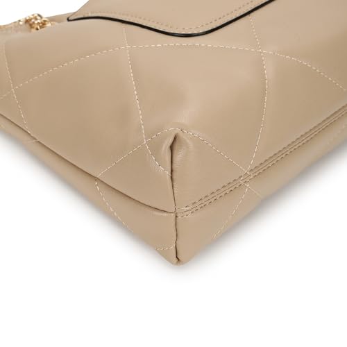 Fastrack Structured Quilted Tote Bag for Women, Girls and Ladies | Made of Premium PU Material | Tote for Casual Carry | Totes for Office and Daily Use