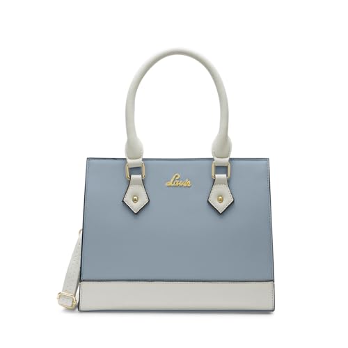 Lavie Women's Pastel Natalie Satchel Bag | Satchel Handbag for Work | Ladies purse | Stylish Shoulder Bag | Gift for Women, P Blue, M