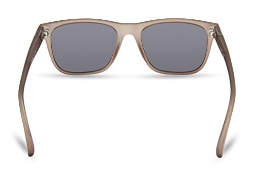 GUESS Men's GUA00001 Classic Sleek Square Sunglasses, Grey, 55mm