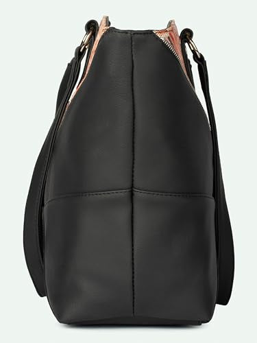 ZOUK Rhea Kapoor Tote Bag - | Elegant Vegan Leather Tote for Women |, Nicobar Coral, One Size