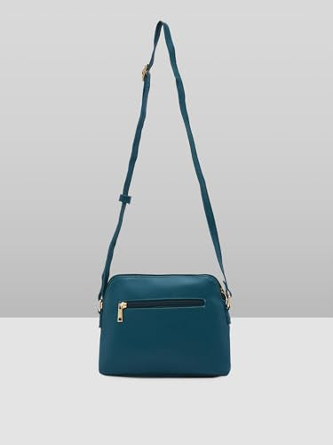 Caprese Ember Sling Medium (E) Green Bag for Women|Adjustable Strap for Comfortable Wear|Versatile Handbag for Everyday Use, Travel, and Special Occasions, Green, M, Western