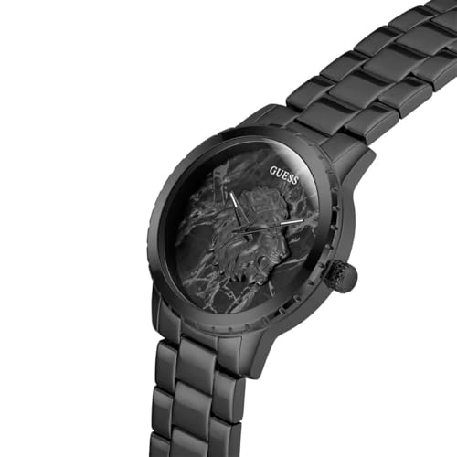 GUESS Mens Black Analog Watch