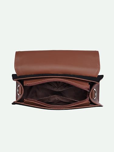 ZOUK Kriti Sanon Collection - Iconic Evening Satchel | Vegan Leather Handbag for Women | Stylish, Lightweight & Spacious, Kashmir Blooms, M