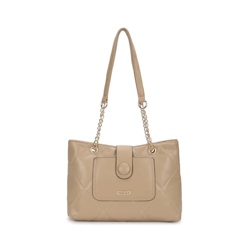 Fastrack Structured Quilted Tote Bag for Women, Girls and Ladies | Made of Premium PU Material | Tote for Casual Carry | Totes for Office and Daily Use