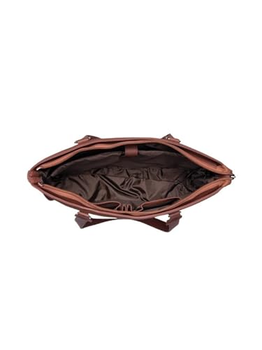 ZOUK OUK Women's Office Bag With External Pocket and Double Handles Shoulder Strap |, Bhuj Rabari, L