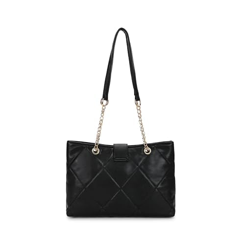 Fastrack Structured Quilted Tote Bag for Women, Girls and Ladies | Made of Premium PU Material | Tote for Casual Carry | Ladies Purse Handbag | Totes for Office Use