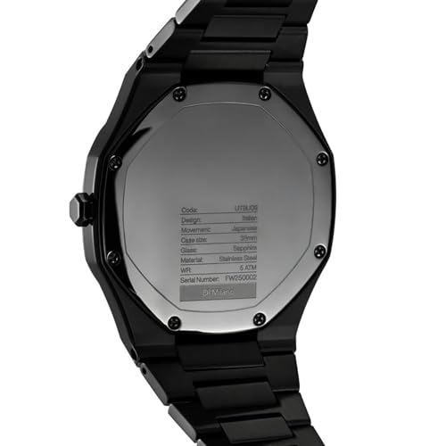 D1 Milano Black Mirror Ultra Thin 38 mm