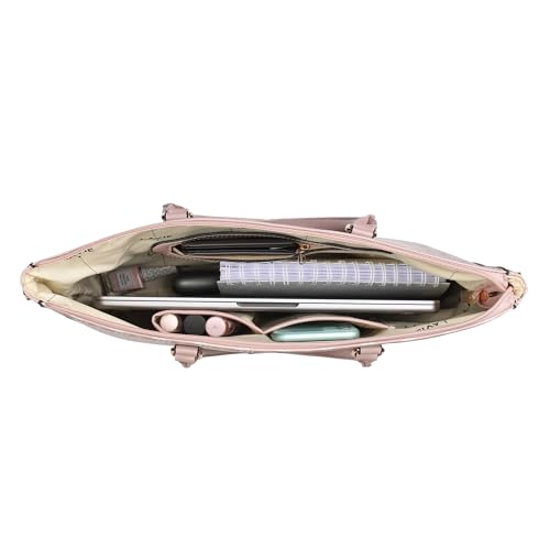 Lavie Women's Mono LL Regina Tote Bag for Women | Tote Handbag for Work | Ladies purse | Stylish Shoulder Bag | Gift for Women, Pink