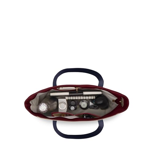 Lavie Women's Eliana Colourblock Tote Bag for Women | Tote Handbag for Work | Ladies purse | Stylish Shoulder Bag | Gift for Women, Red