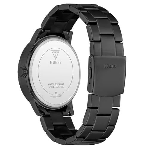 GUESS Mens Black Analog Watch