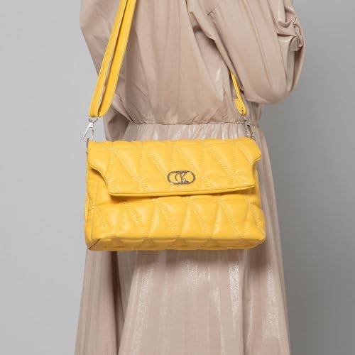 CUCKOOS LONDON Purse for Women Branded, Stylish Handbags for Women Trendy | Handbag for Woman Stylish Latest, Sling Bag for Woman | Branded Handbags for Ladies Latest - ELIZA, Yellow