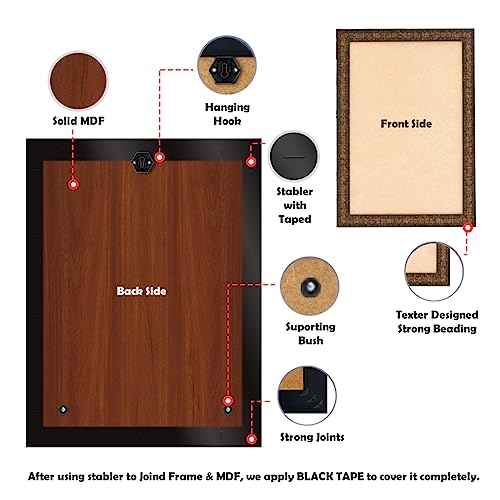 MUSHA Personalized 16x20 Inch Premium Mosaic Photo Wooden Frame - Customizable, Durable, and Stunning Frame