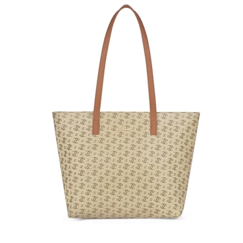 Lavie Women’s Mono LL Adele Tote Bag for Women | Tote Handbag for Work | Ladies purse | Stylish Shoulder Bag | Gift for Women, Taupe