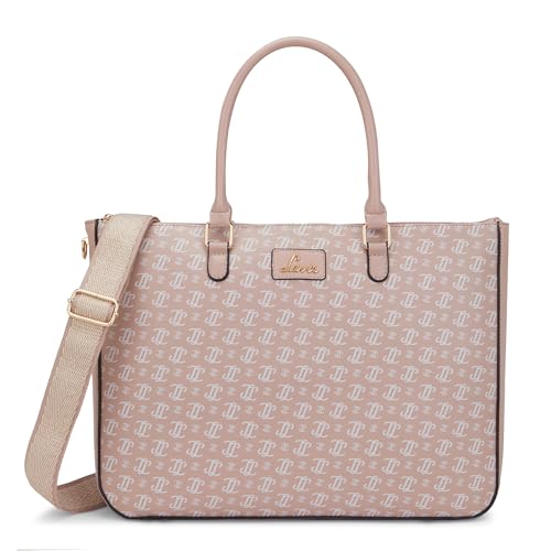 Lavie Women's Mono LL Regina Tote Bag for Women | Tote Handbag for Work | Ladies purse | Stylish Shoulder Bag | Gift for Women, Pink