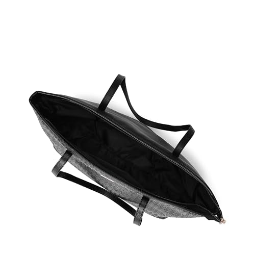 Fastrack Textured Oversized Structured Tote Bag For Women, Girls and Ladies |Comes with a Removable Small Pouch | Made of Premium PU Material | Totes for Casual Carry