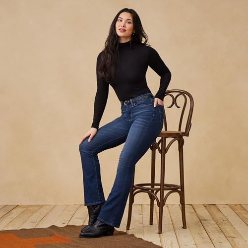 Levi Strauss Signature Gold Women's Totally Shaping Bootcut Jeans Mid-Rise Stretch Denim (Available in Plus Size), Blue Laguna-Waterless, 14 Regular