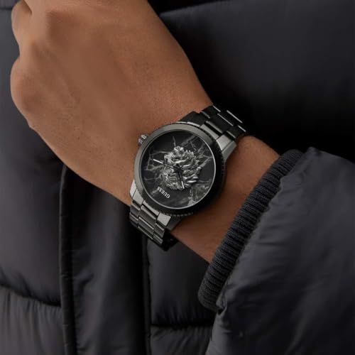 GUESS Mens Black Analog Watch