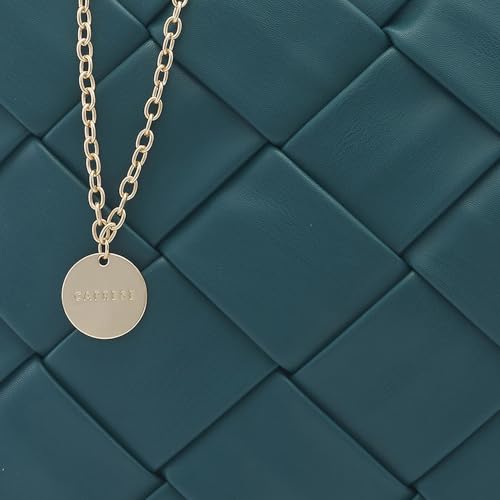 Caprese Merlin Tote Bag, Large-Bottle Green | Stylish Handbag for Women | Spacious, Versatile Office & Daily Essentials Tote | Top Zip Closure