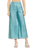 W for Woman Parallel stretch pants for women regular fit, Bright blue, M