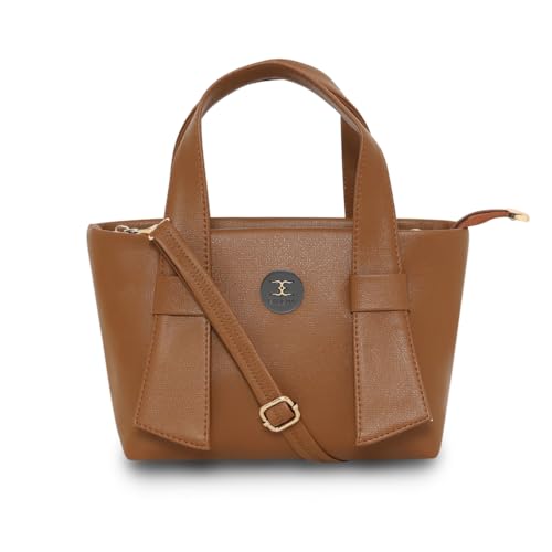 ESBEDA Classic Mini Handbag For Womens| Ladies Purse | Stylish Handbag | Gift Bag For Women, Tan, S