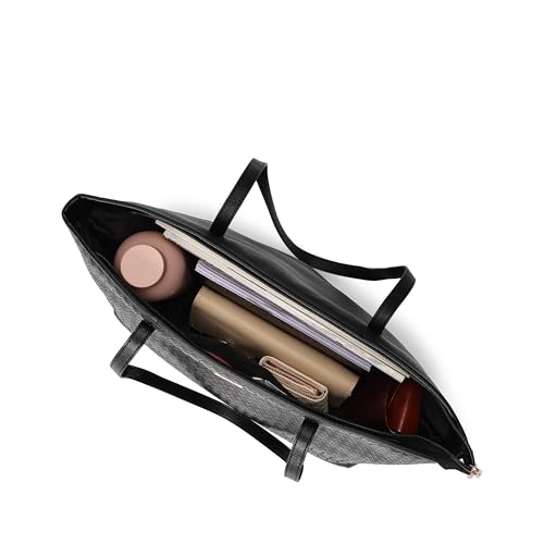 Fastrack Textured Oversized Structured Tote Bag For Women, Girls and Ladies |Comes with a Removable Small Pouch | Made of Premium PU Material | Totes for Casual Carry