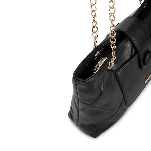 Fastrack Structured Quilted Tote Bag for Women, Girls and Ladies | Made of Premium PU Material | Tote for Casual Carry | Ladies Purse Handbag | Totes for Office Use