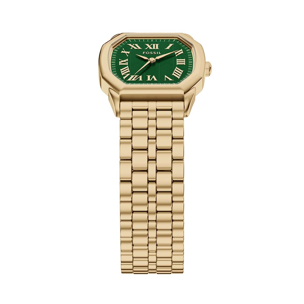 Fossil Women's Harlow Three-Hand Gold-Tone Stainless Steel Watch (Model: ES5451)