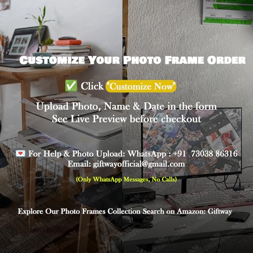 Giftway BFF Birthday Collage with Message | Personalised MDF Photo Frame | Birthday Gift for Husband, Best Friend, Mother, Sister | Unique Gifts for Men, Women - 9.613.1 Inch_Black