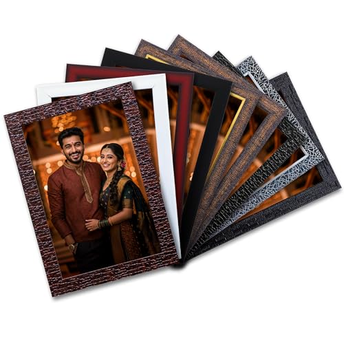 L1 Traders Customized Photo Frame Gift - Upload Photo | Select Lamination Finish (Glossy/Matte/Glitter/Acrylic Sheet) | Strong And Durable (Multicolor, 6x8)