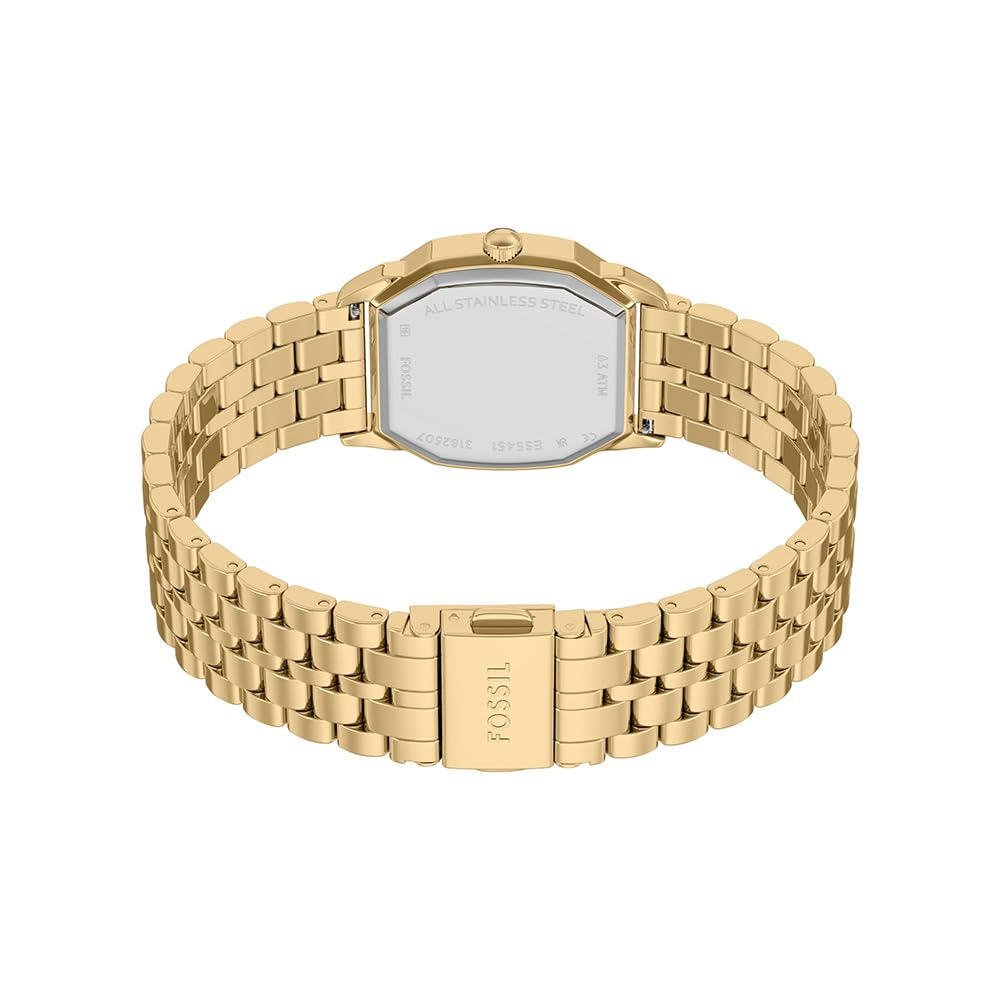 Fossil Women's Harlow Three-Hand Gold-Tone Stainless Steel Watch (Model: ES5451)