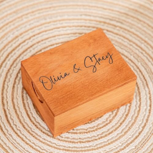 Pull Out Photo Album, Valentines Memory Collection, Personalized Wooden Photo Frame, Gift for Him, Trinket Wooden Box, First Christmas Gift