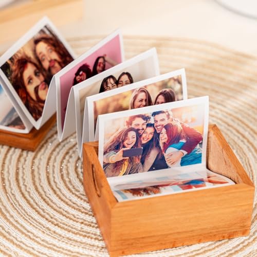 Pull Out Photo Album, Valentines Memory Collection, Personalized Wooden Photo Frame, Gift for Him, Trinket Wooden Box, First Christmas Gift