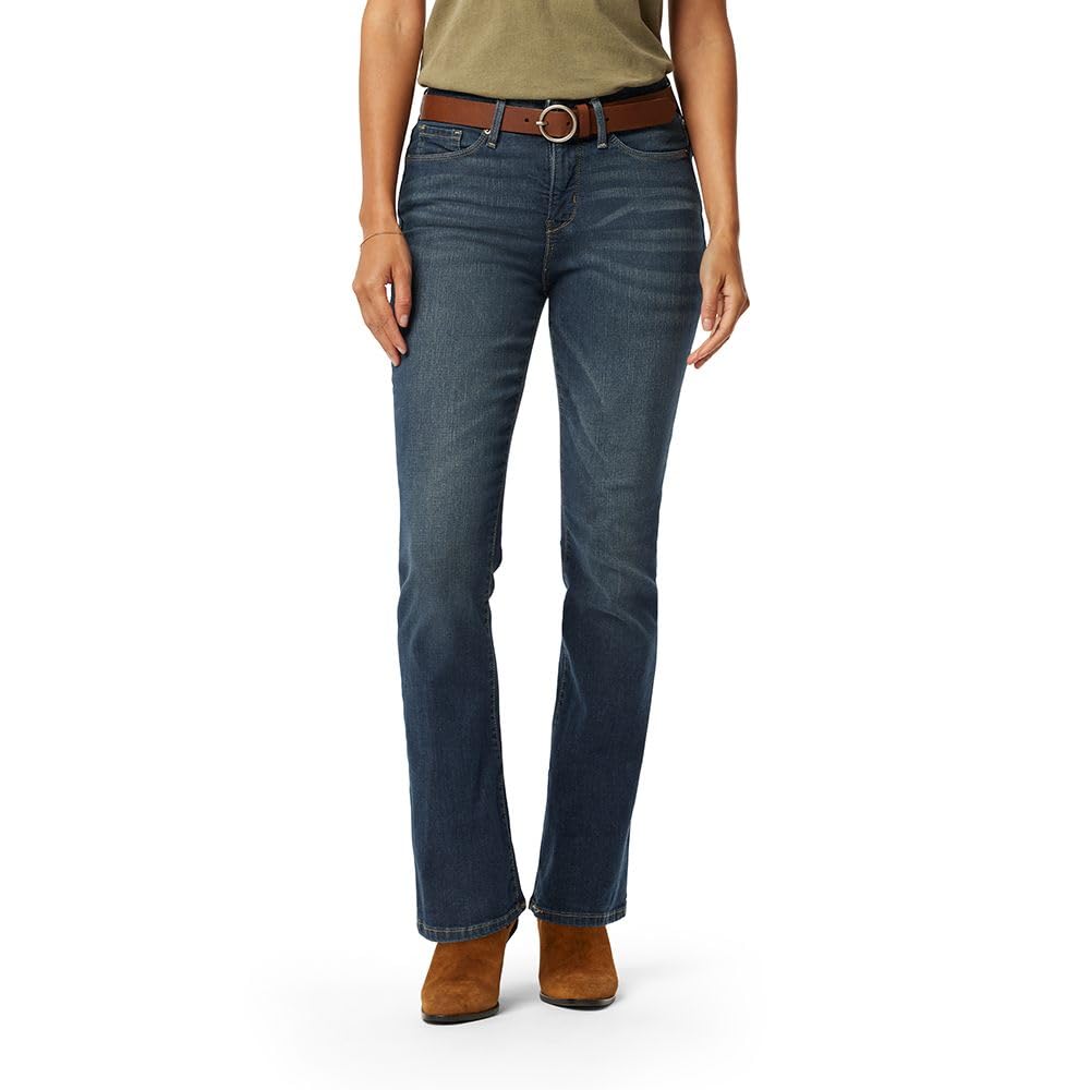 Levi Strauss Signature Gold Women's Totally Shaping Bootcut Jeans Mid-Rise Stretch Denim (Available in Plus Size), Blue Laguna-Waterless, 14 Regular