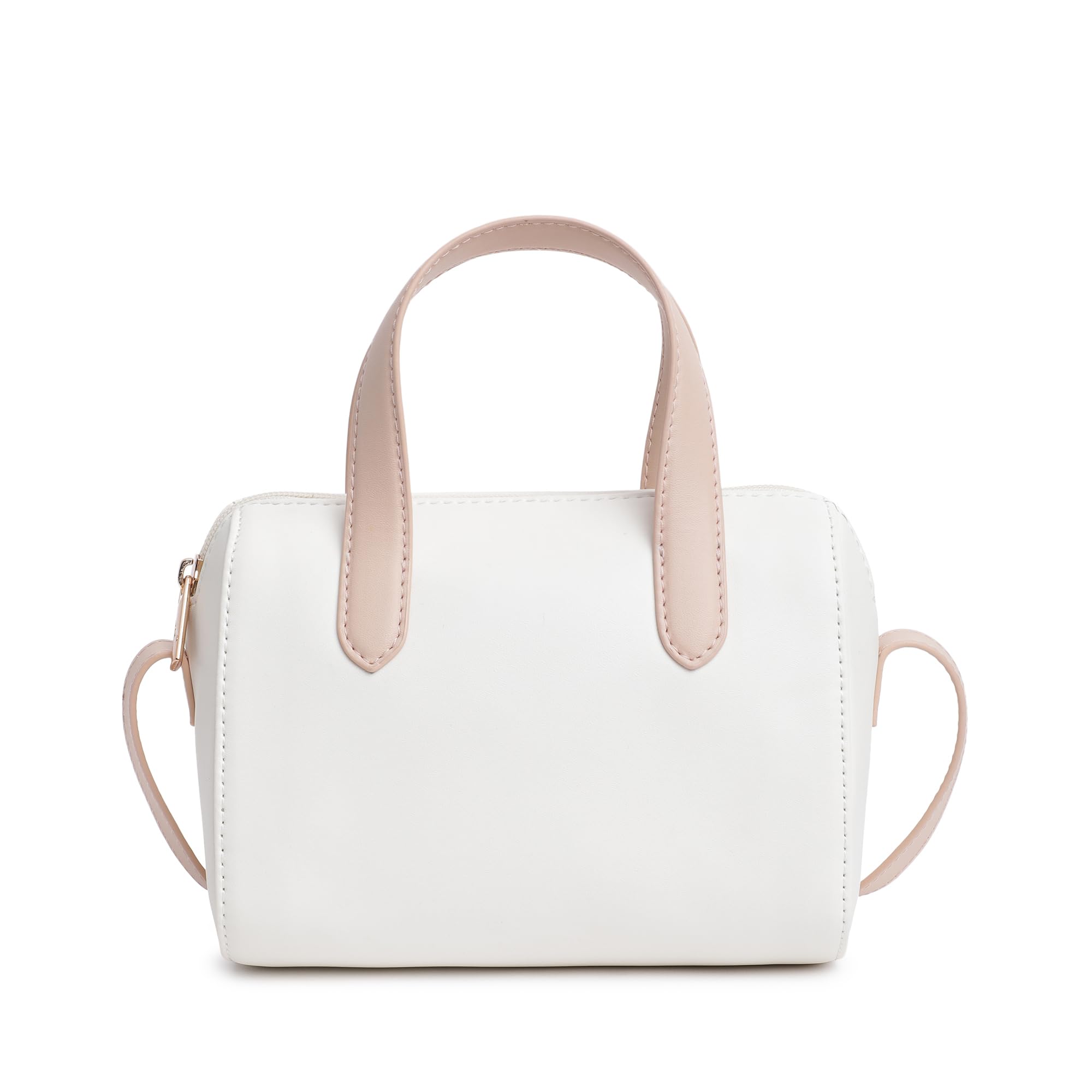 Fastrack Spacious Sling Bag for Girls | Stylish Crossbody Bag for Girls, Ladies, Women | Minimalistic Bag Made of Faux Leather (Powder Pink), Powder Pink