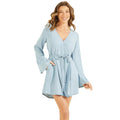 GUESS Women's Long Sleeve Braided Zinnia Dress, Escondido Wash, Extra Large